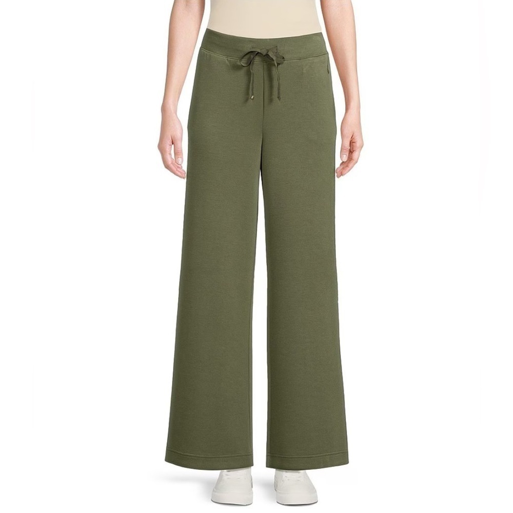 Tommy Bahama Palm Voyage 4-Way Stretch Knit Wide-Leg Pull-On Ankle Length Pants